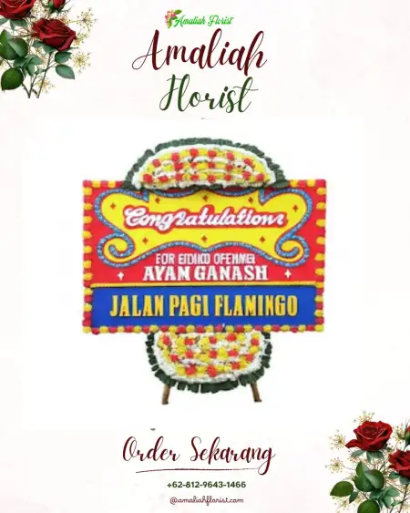 Sewa Papan Bunga Gabek Dua